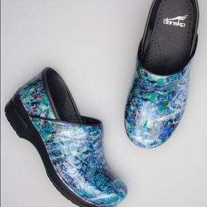 Dansko Rainstorm Patent Clogs. Size 37